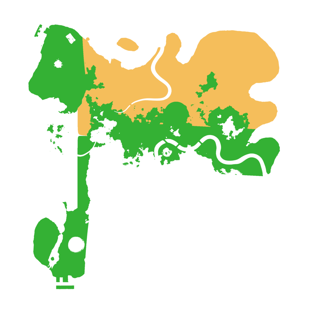 Biome Rust Map: Procedural Map, Size: 3500, Seed: 183027344