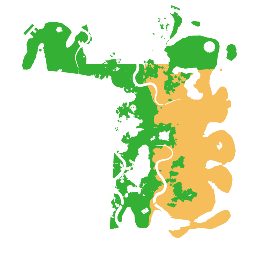 Biome Rust Map: Procedural Map, Size: 4000, Seed: 45322345