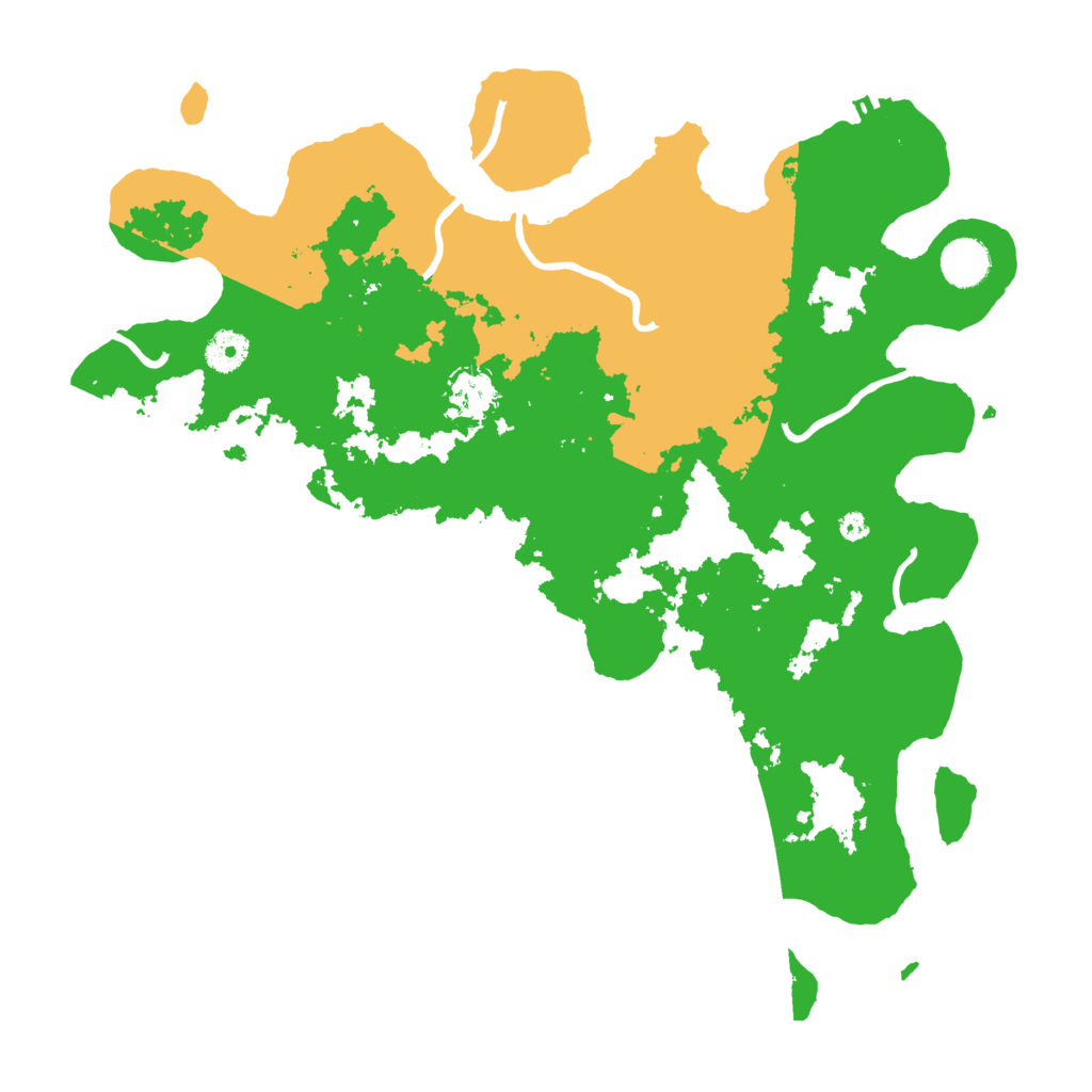 Biome Rust Map: Procedural Map, Size: 3900, Seed: 33