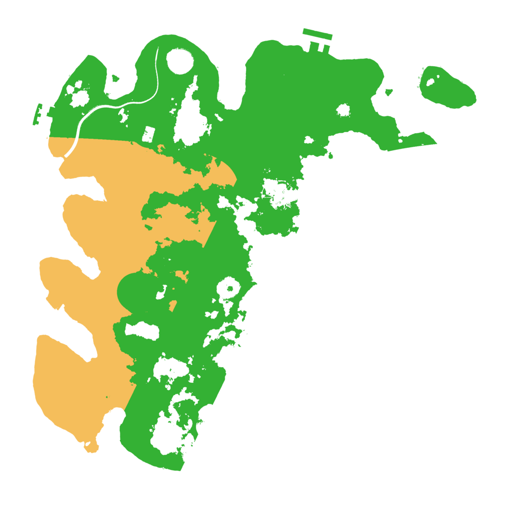 Biome Rust Map: Procedural Map, Size: 3500, Seed: 77974886