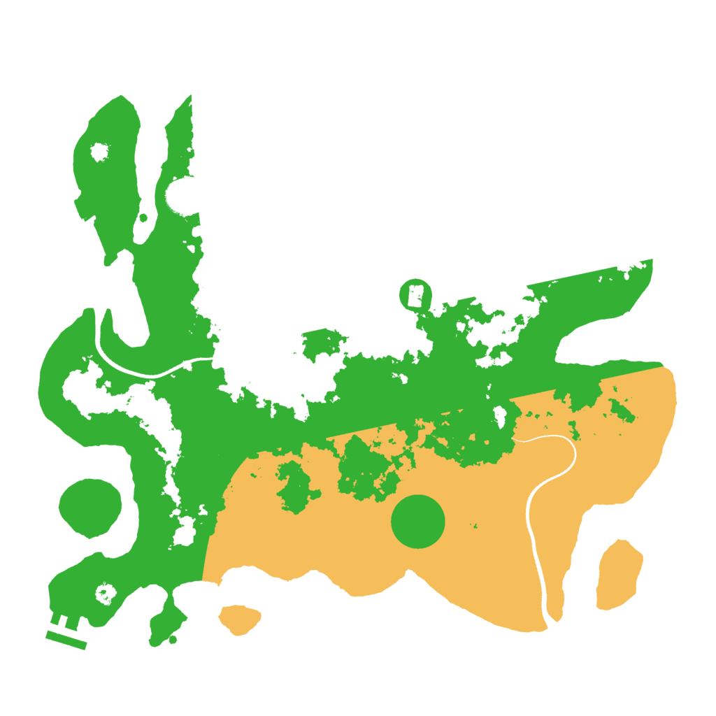 Biome Rust Map: Procedural Map, Size: 3500, Seed: 78362495