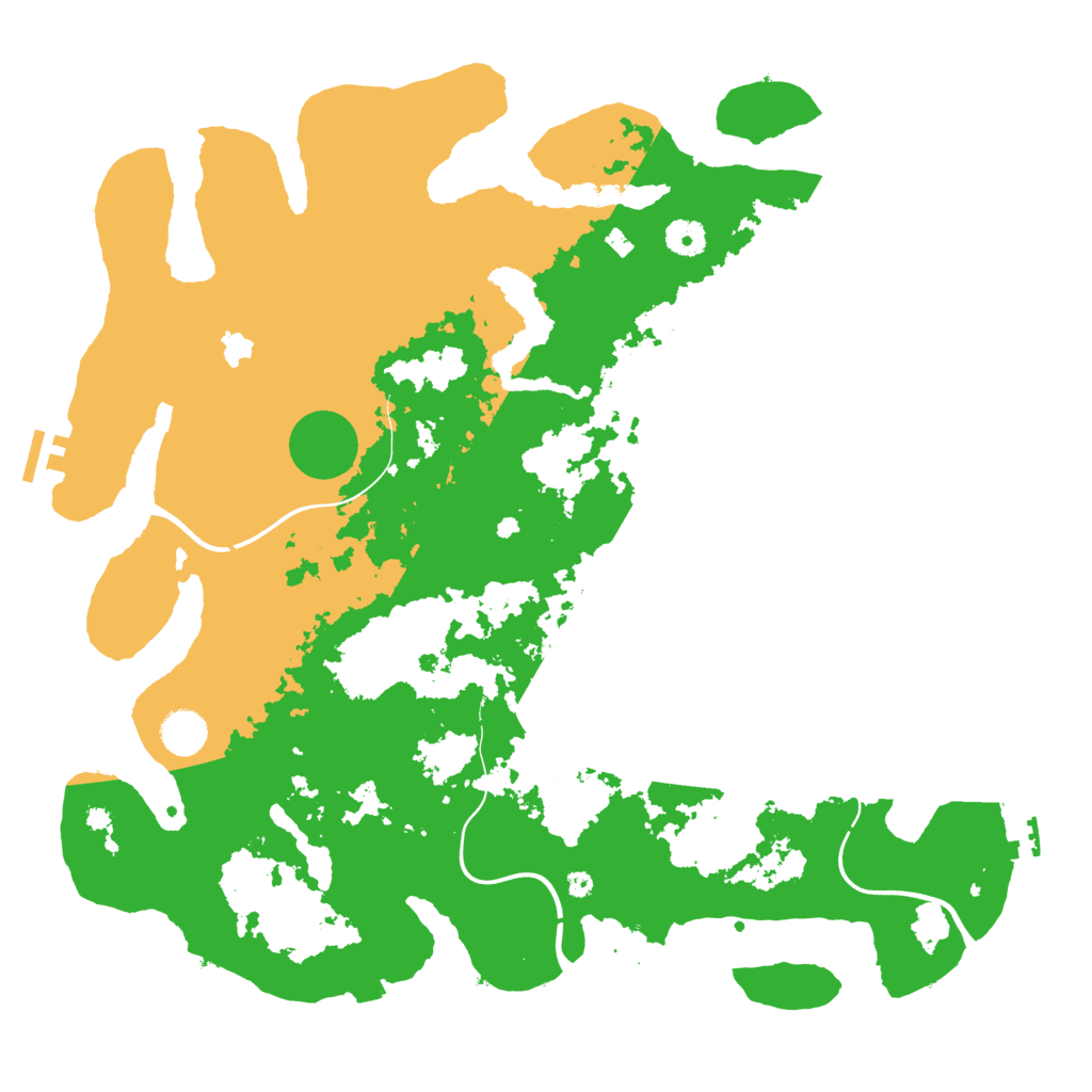 Biome Rust Map: Procedural Map, Size: 4200, Seed: 50500