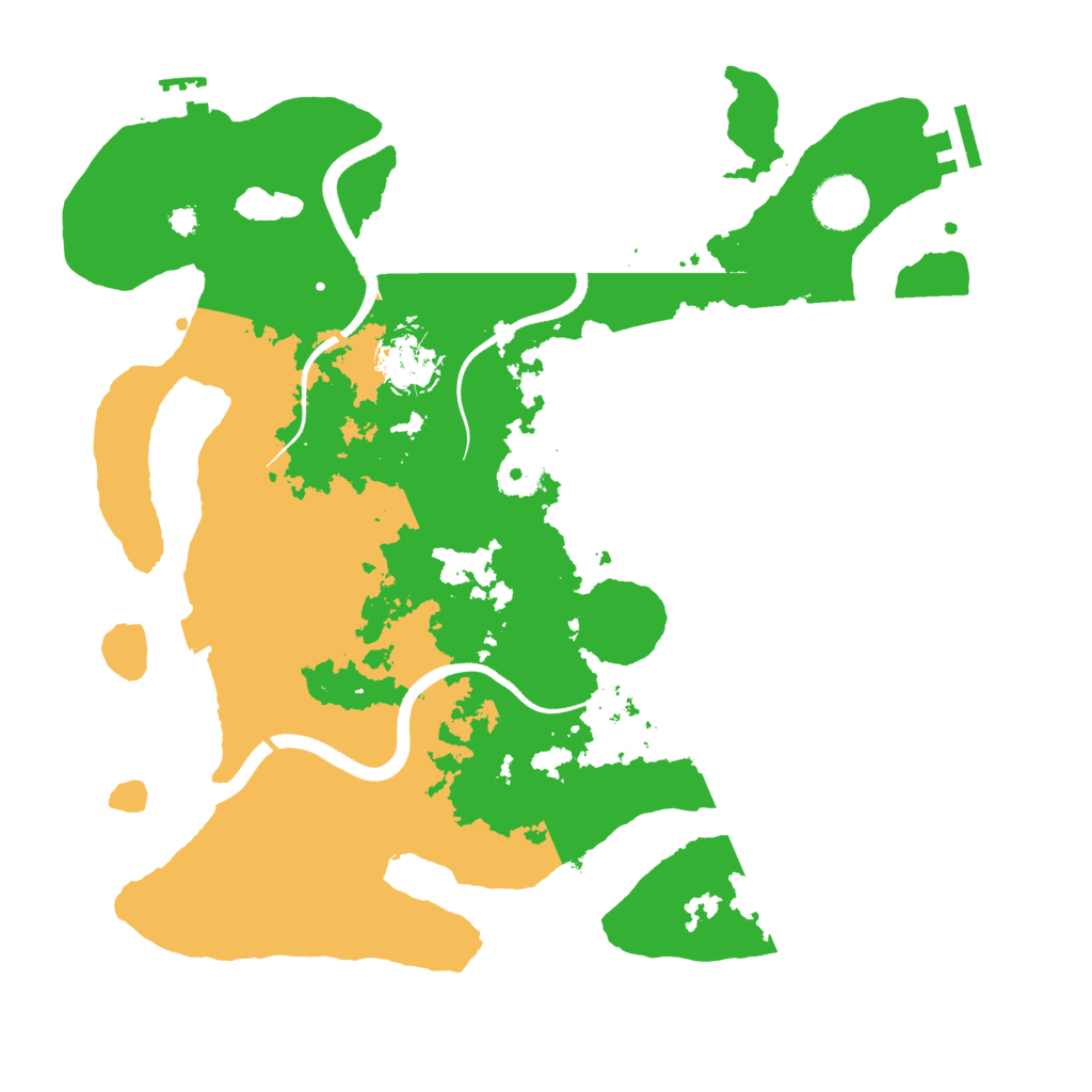 Biome Rust Map: Procedural Map, Size: 3500, Seed: 916135333