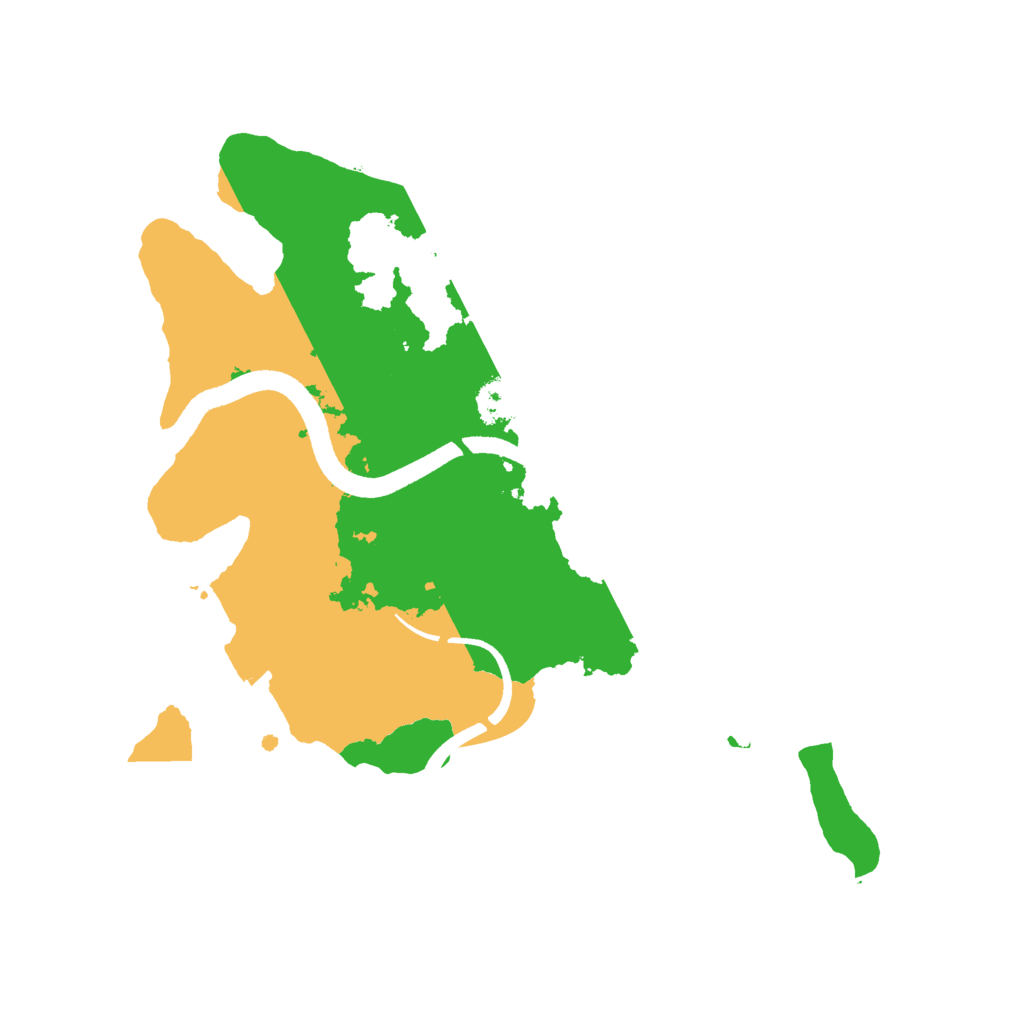 Biome Rust Map: Procedural Map, Size: 2500, Seed: 97514