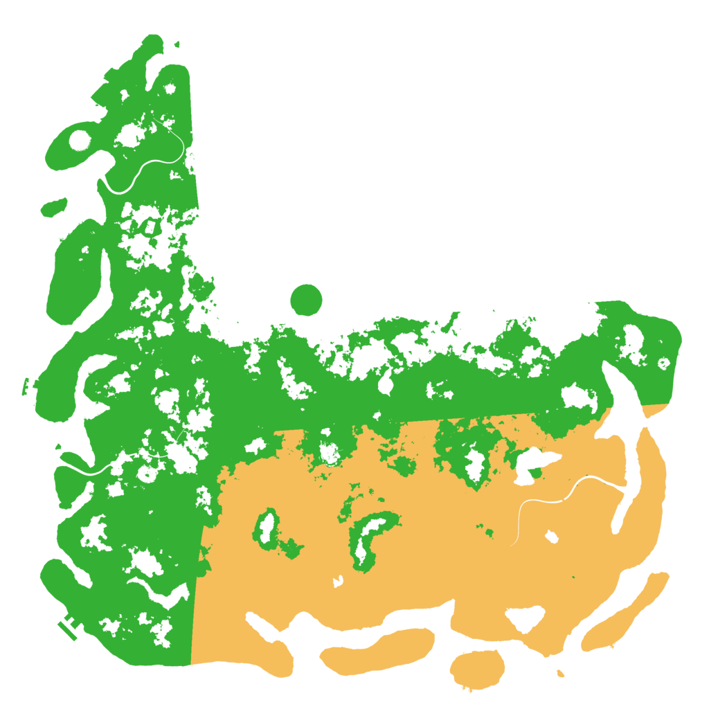 Biome Rust Map: Procedural Map, Size: 6000, Seed: 86743266