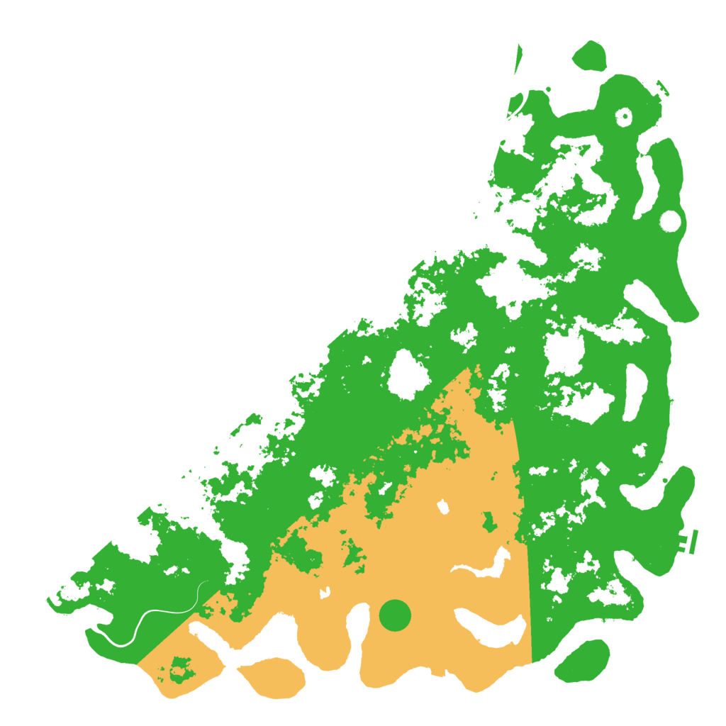 Biome Rust Map: Procedural Map, Size: 6000, Seed: 38008