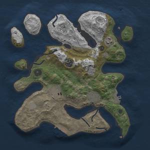 Thumbnail Rust Map: Procedural Map, Size: 3000, Seed: 41, 13 Monuments