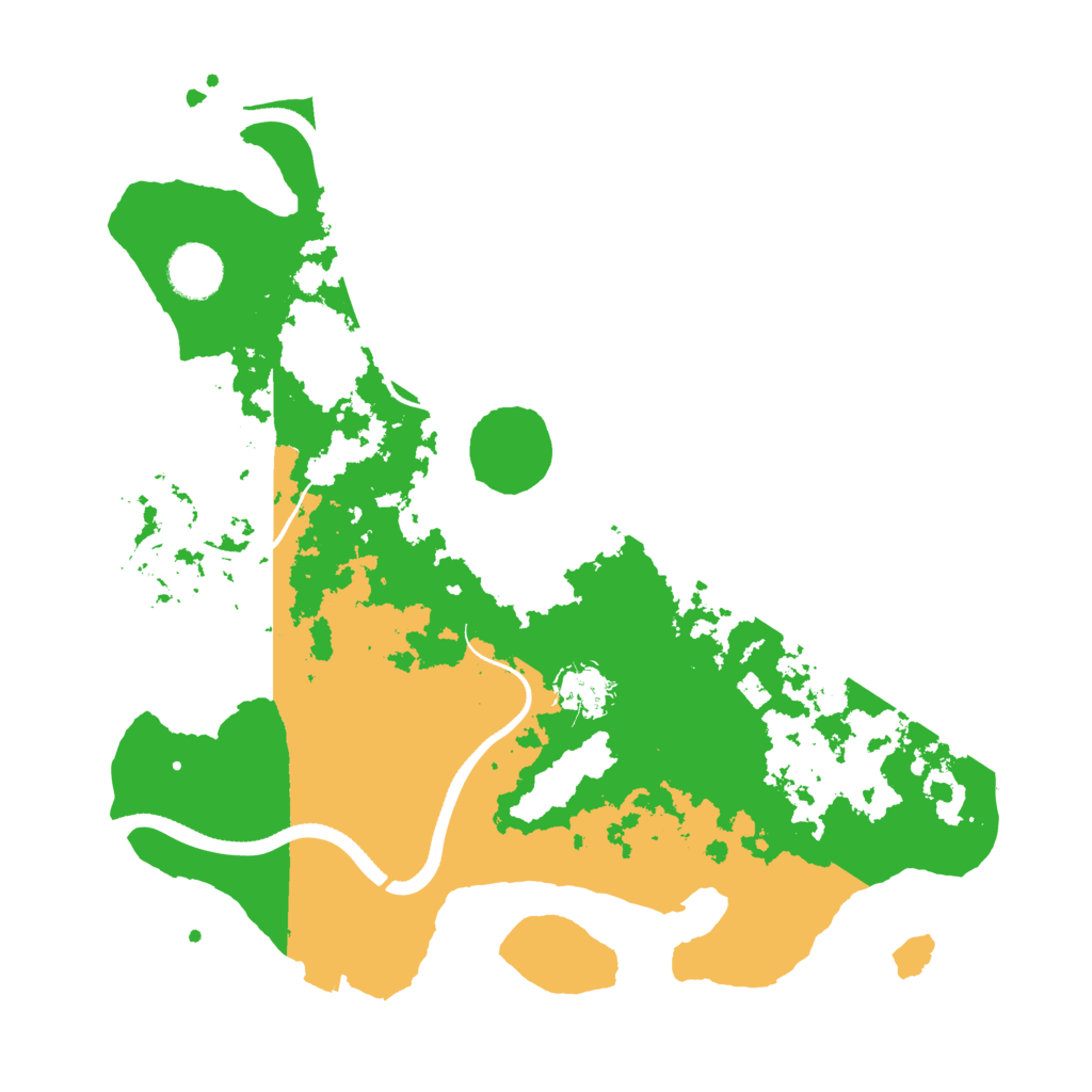 Biome Rust Map: Procedural Map, Size: 3500, Seed: 255767566