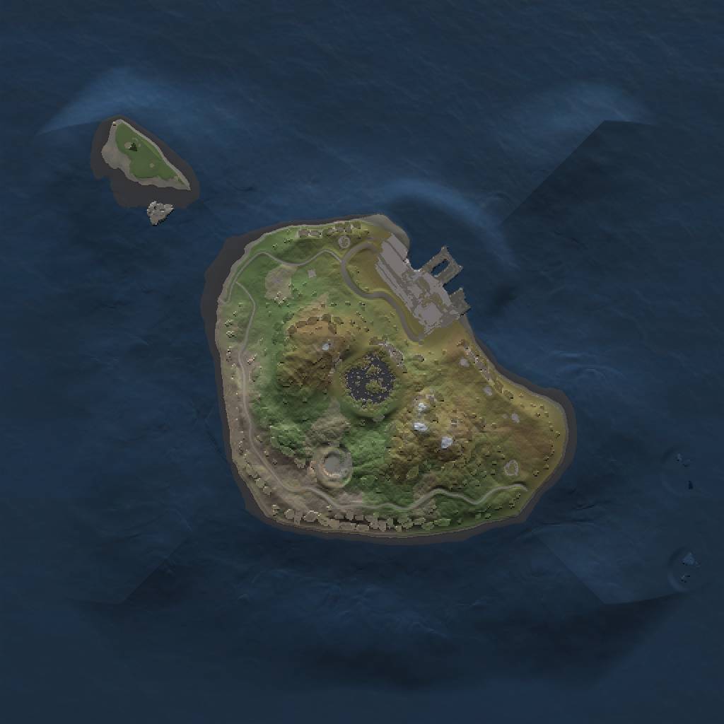 Rust Map: Procedural Map, Size: 1500, Seed: 1337, 4 Monuments