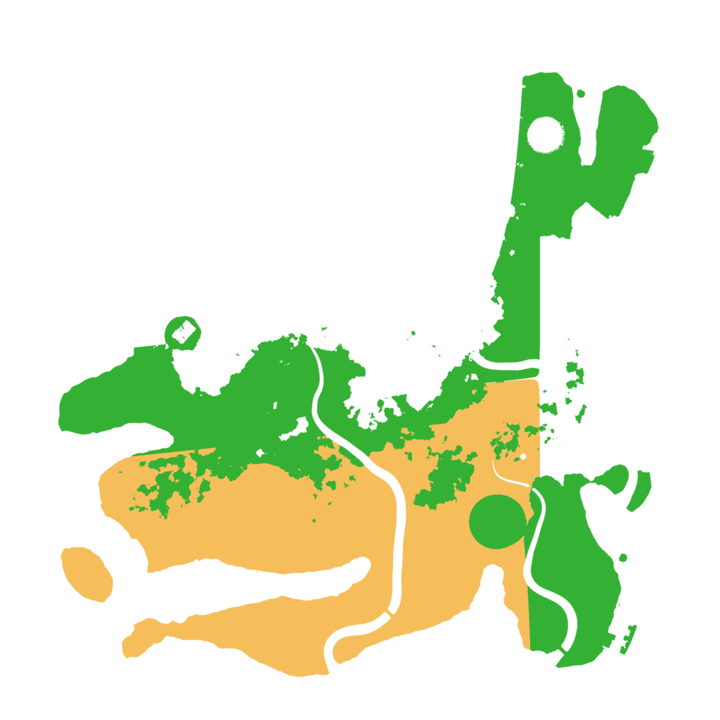 Biome Rust Map: Procedural Map, Size: 3500, Seed: 22