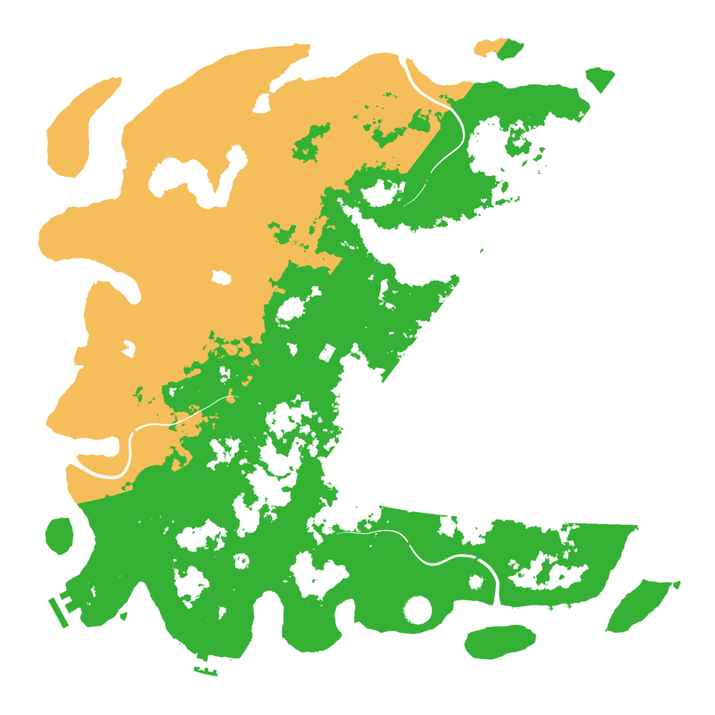 Biome Rust Map: Procedural Map, Size: 4500, Seed: 488370584
