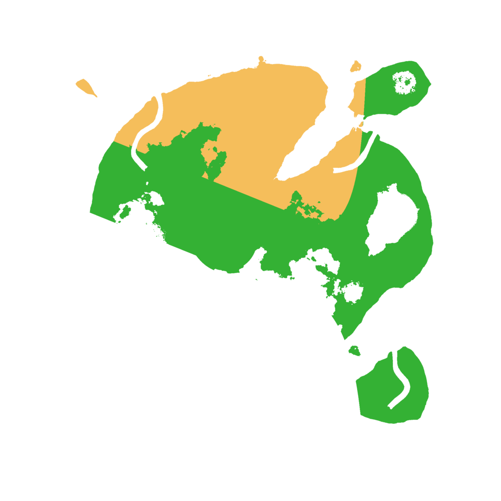 Biome Rust Map: Procedural Map, Size: 2200, Seed: 1027