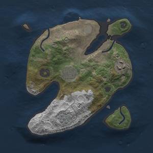 Thumbnail Rust Map: Procedural Map, Size: 2200, Seed: 1027, 9 Monuments