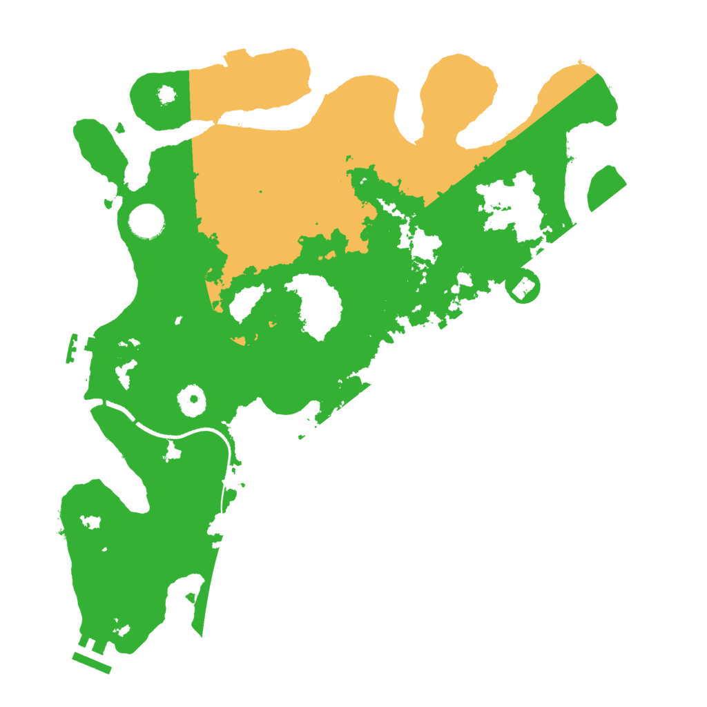 Biome Rust Map: Procedural Map, Size: 3550, Seed: 354571
