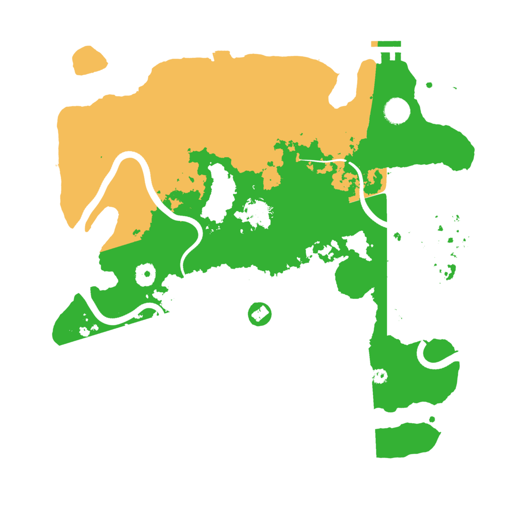 Biome Rust Map: Procedural Map, Size: 3500, Seed: 344270356