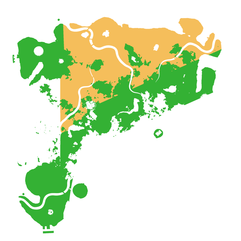 Biome Rust Map: Procedural Map, Size: 4500, Seed: 302999054