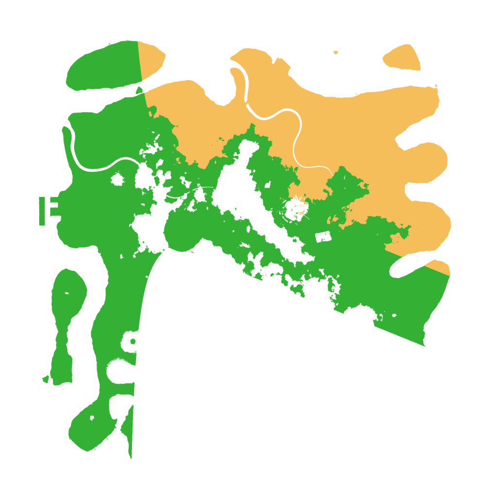 Biome Rust Map: Procedural Map, Size: 3500, Seed: 823736585