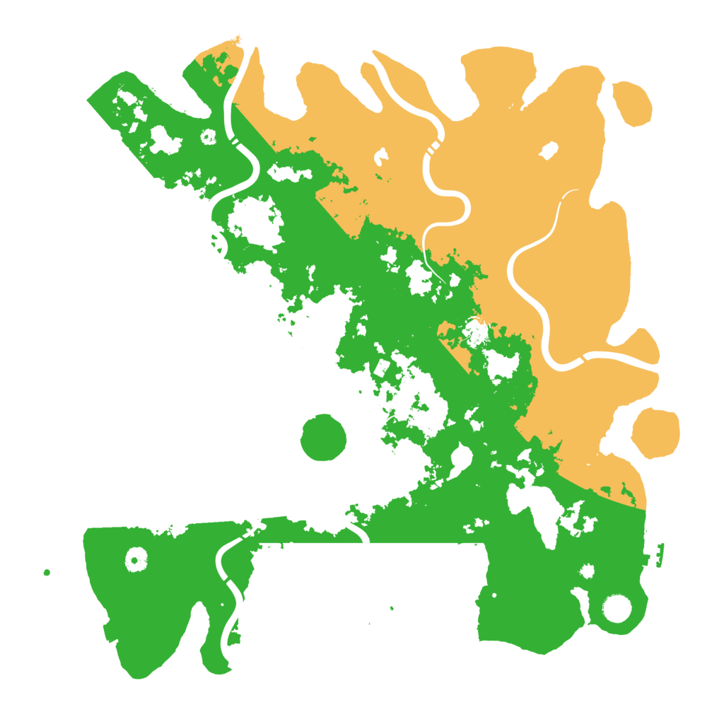 Biome Rust Map: Procedural Map, Size: 4500, Seed: 76