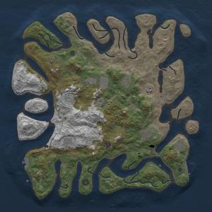 Thumbnail Rust Map: Procedural Map, Size: 4500, Seed: 76, 18 Monuments