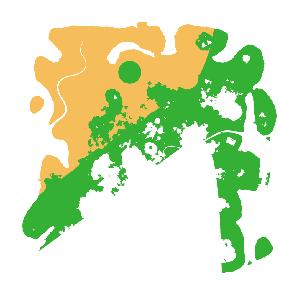 Biome Rust Map: Procedural Map, Size: 3500, Seed: 4182455