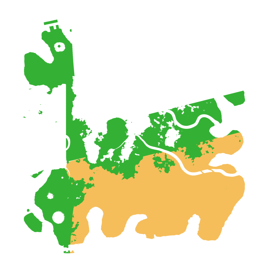 Biome Rust Map: Procedural Map, Size: 3850, Seed: 1