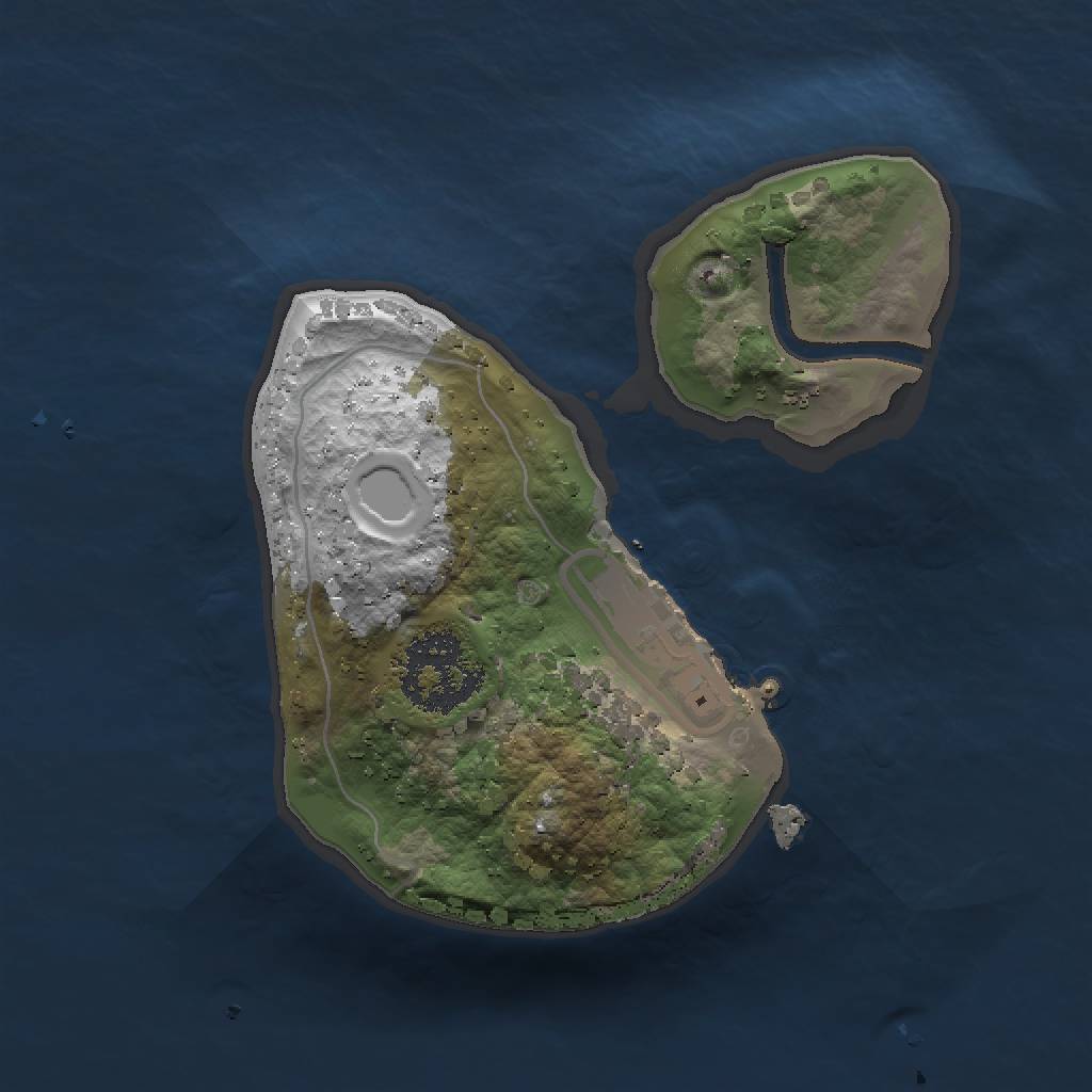 Rust Map: Procedural Map, Size: 1337, Seed: 91862331, 5 Monuments