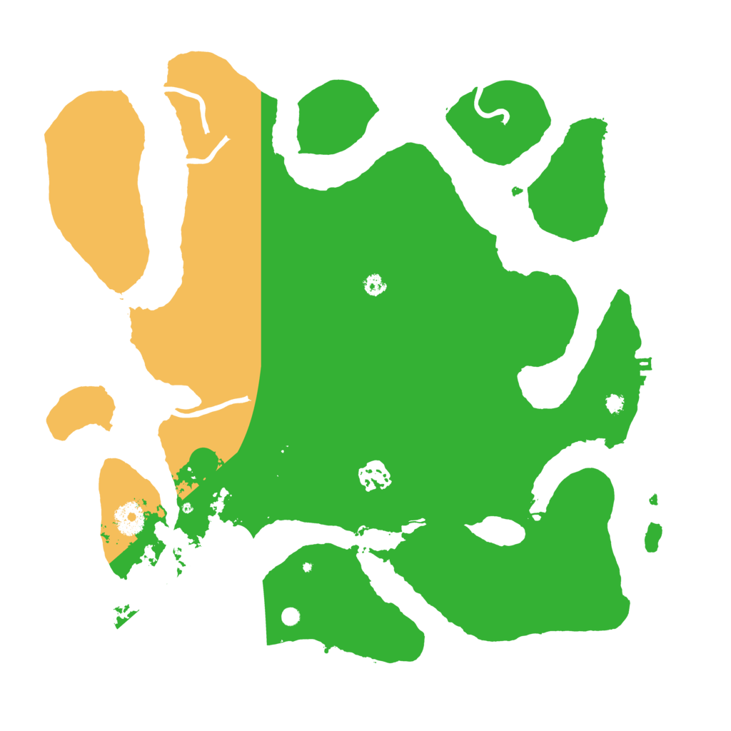 Biome Rust Map: Procedural Map, Size: 3500, Seed: 3920142