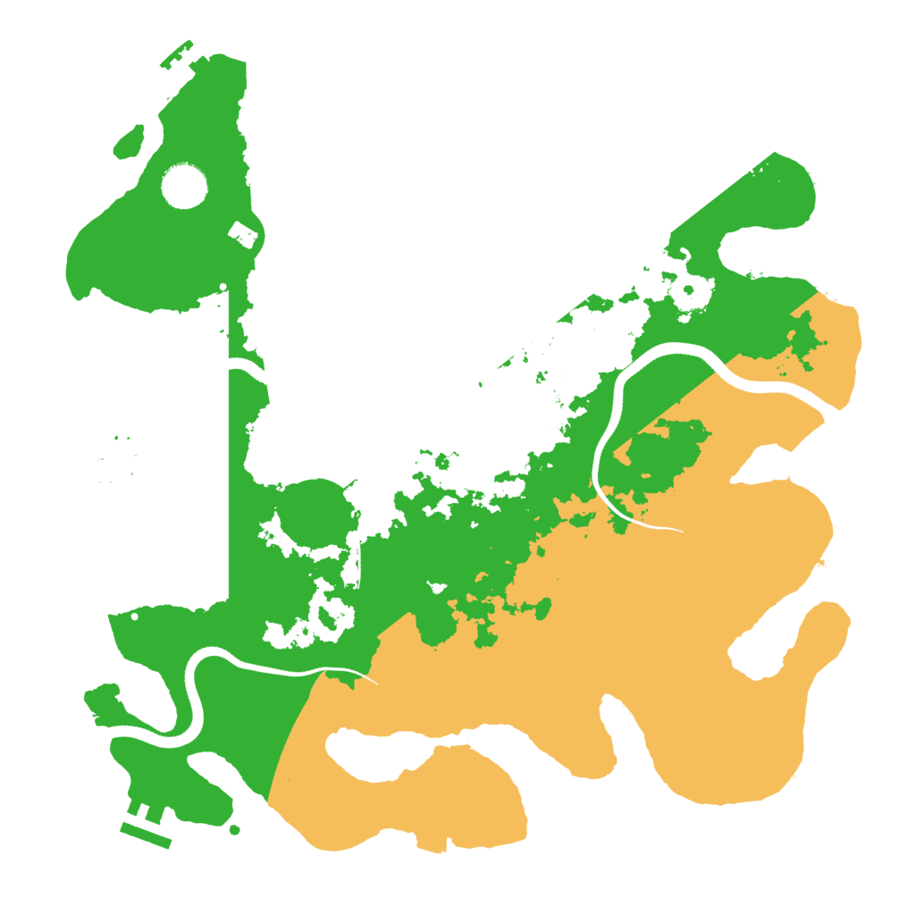 Biome Rust Map: Procedural Map, Size: 3550, Seed: 969610