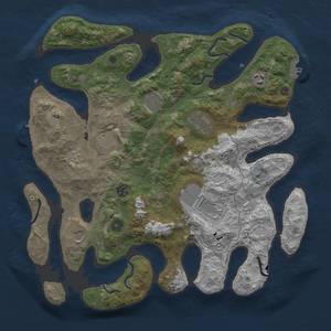 Thumbnail Rust Map: Procedural Map, Size: 4000, Seed: 10, 16 Monuments