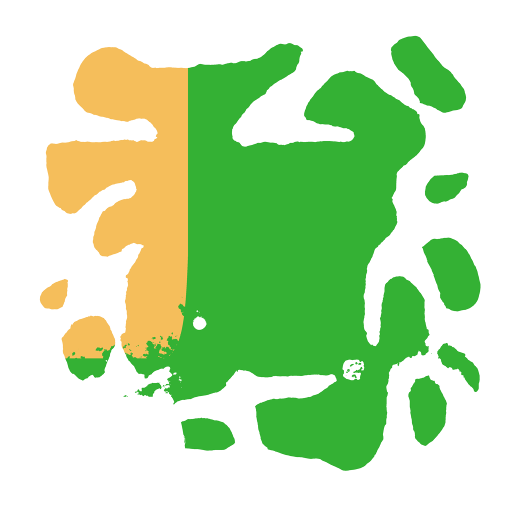 Biome Rust Map: Barren, Size: 3500, Seed: 158