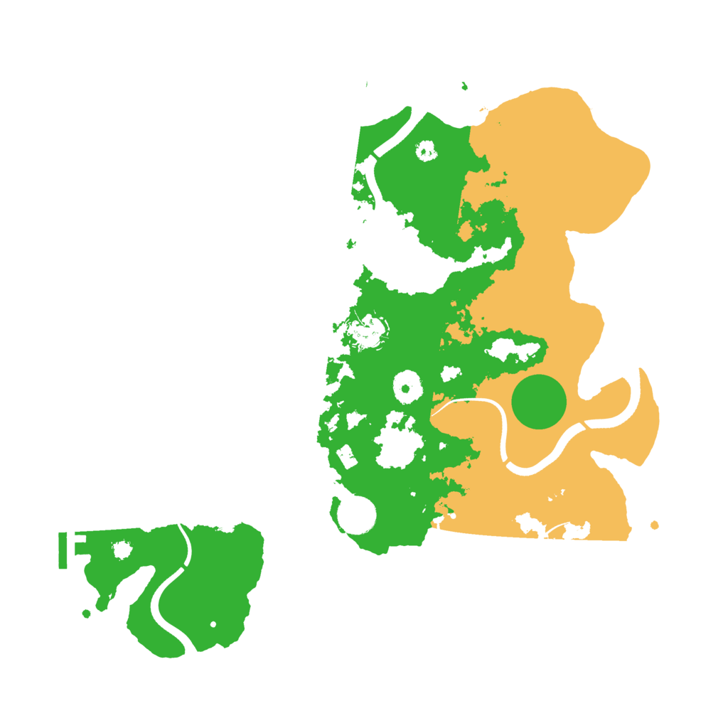 Biome Rust Map: Procedural Map, Size: 3500, Seed: 4803925