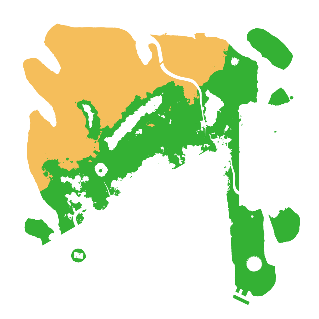 Biome Rust Map: Procedural Map, Size: 3700, Seed: 1350594454