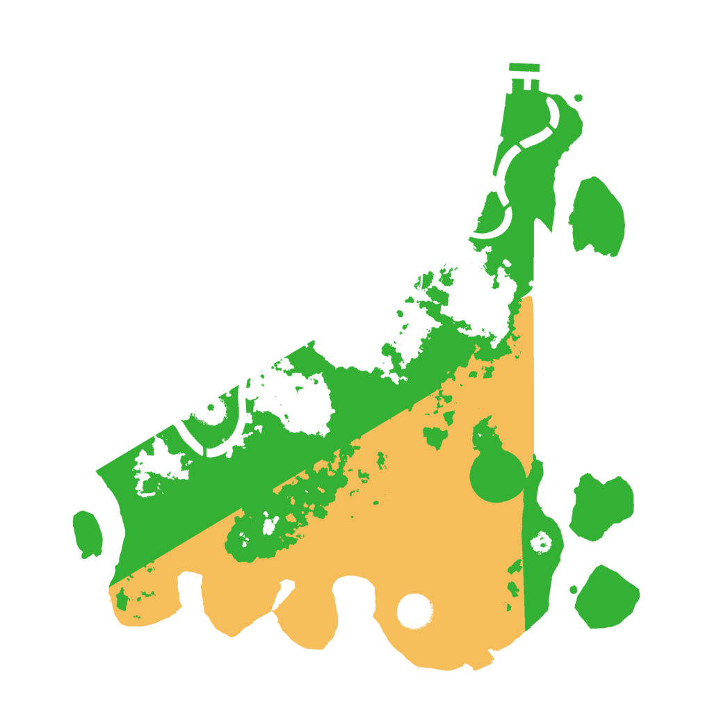 Biome Rust Map: Procedural Map, Size: 3550, Seed: 59508