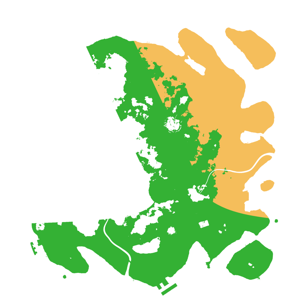 Biome Rust Map: Procedural Map, Size: 3500, Seed: 69000