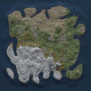 Thumbnail Rust Map: Procedural Map, Size: 3600, Seed: 3, 16 Monuments