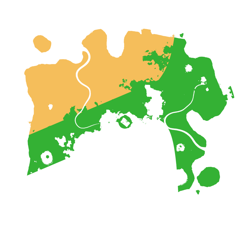 Biome Rust Map: Procedural Map, Size: 3000, Seed: 420438024