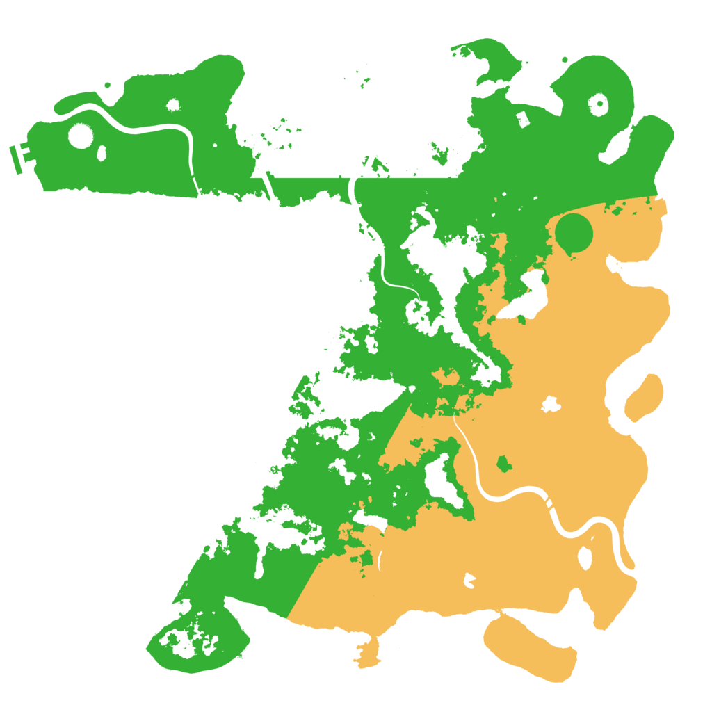 Biome Rust Map: Procedural Map, Size: 5000, Seed: 739413613