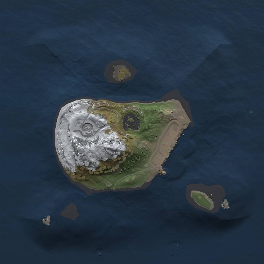 Rust Map: Procedural Map, Size: 1500, Seed: 12, 6 Monuments