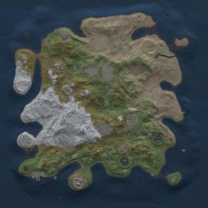 Thumbnail Rust Map: Procedural Map, Size: 3500, Seed: 68962357, 18 Monuments