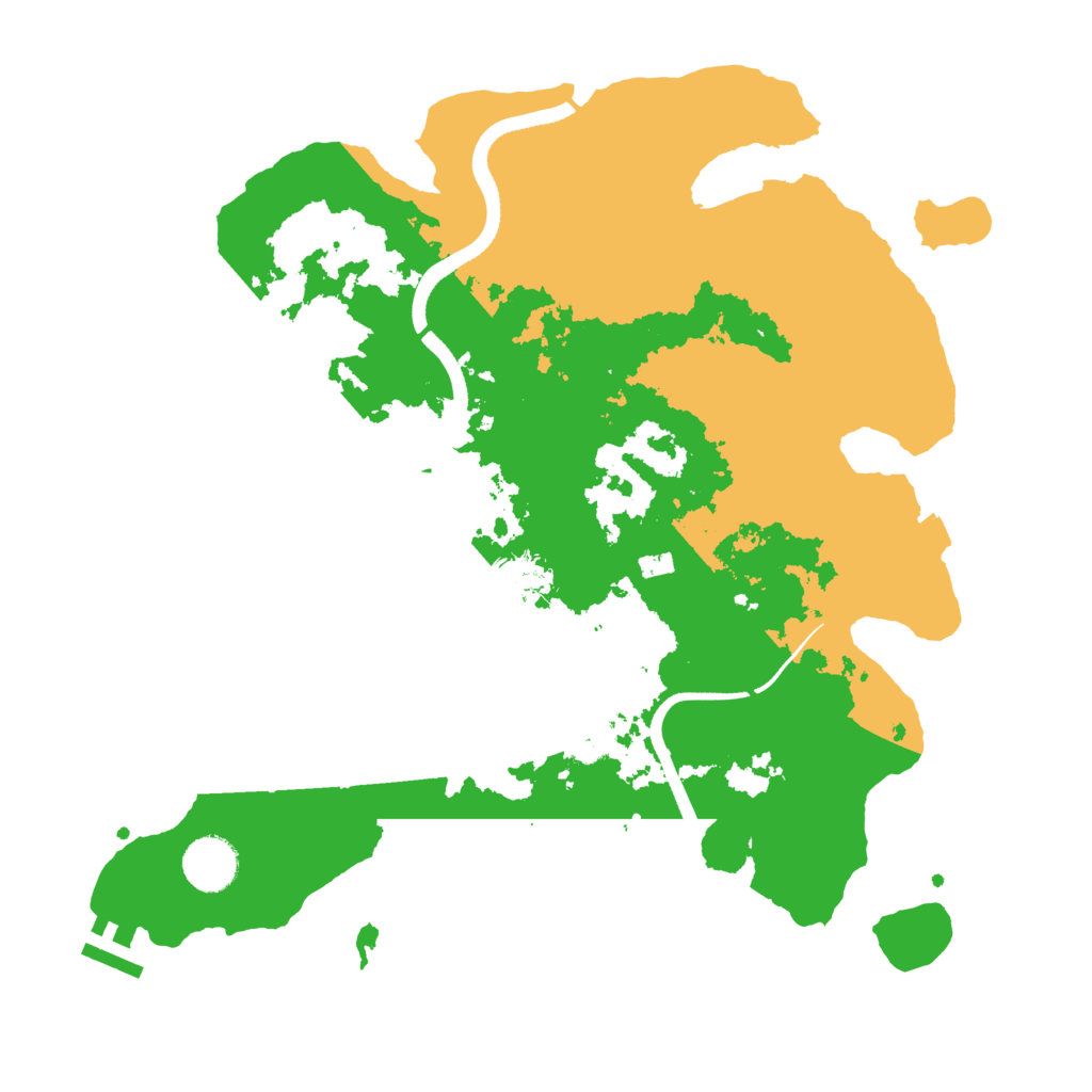 Biome Rust Map: Procedural Map, Size: 3500, Seed: 68962357