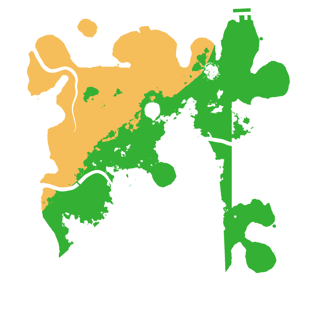 Biome Rust Map: Procedural Map, Size: 3550, Seed: 833379