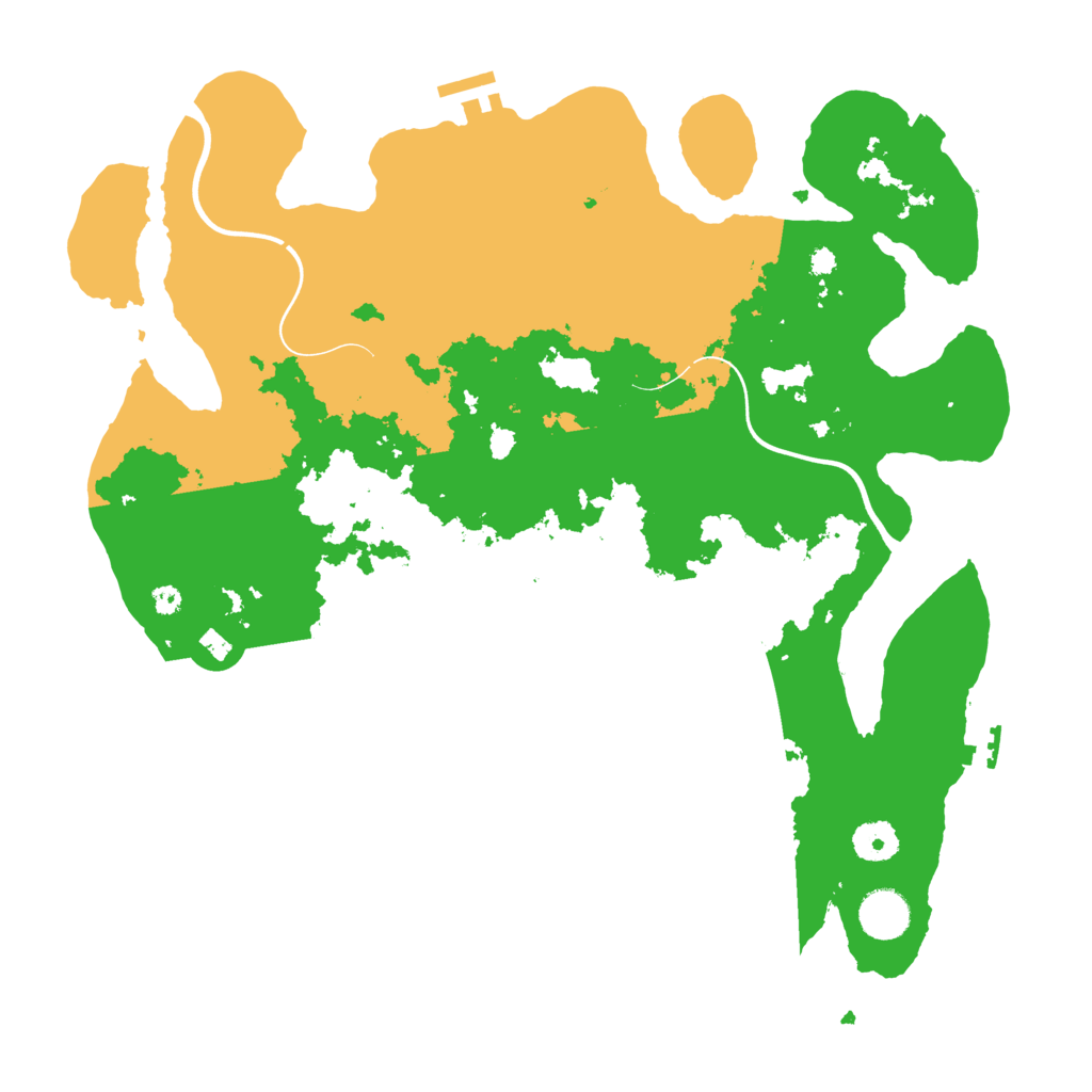 Biome Rust Map: Procedural Map, Size: 3800, Seed: 987548745