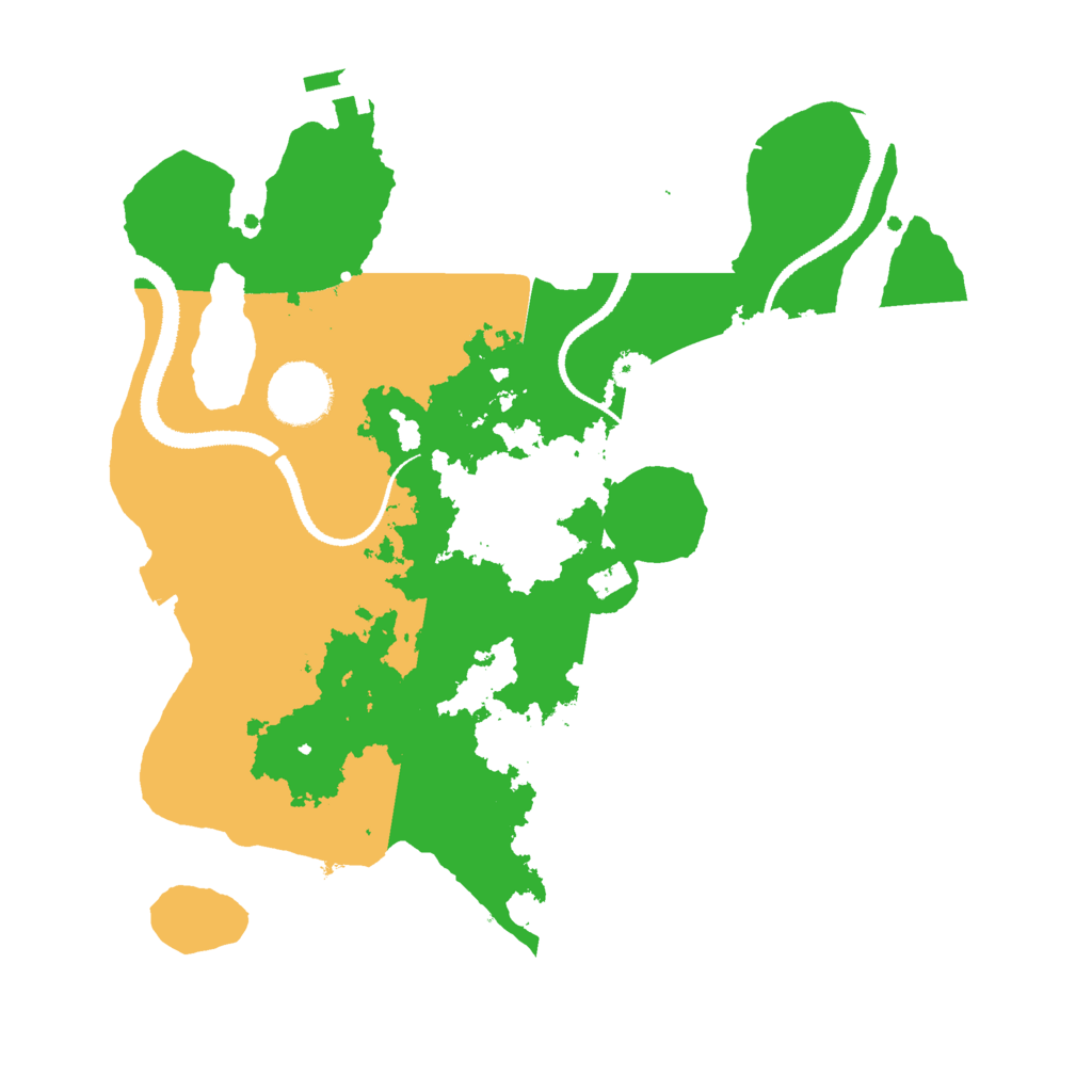 Biome Rust Map: Procedural Map, Size: 3000, Seed: 3300