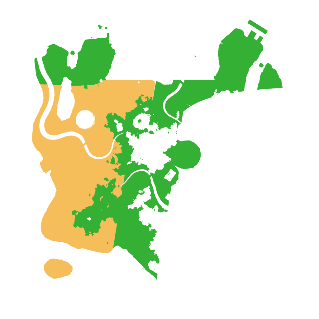 Biome Rust Map: Procedural Map, Size: 3000, Seed: 3300