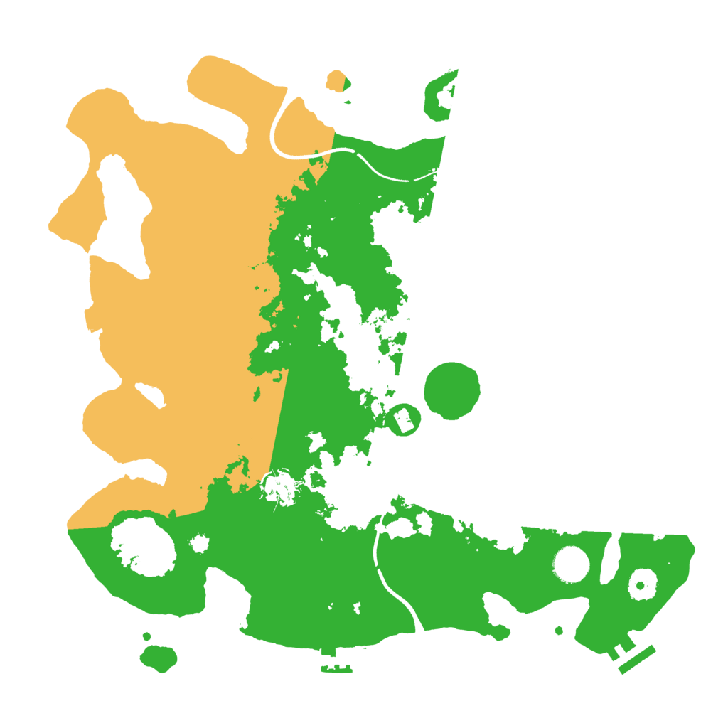Biome Rust Map: Procedural Map, Size: 3550, Seed: 227800