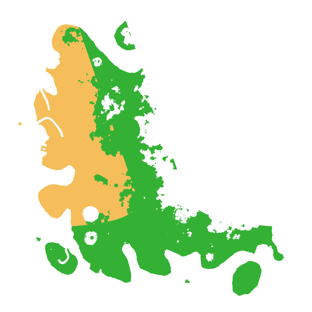Biome Rust Map: Procedural Map, Size: 3500, Seed: 241221