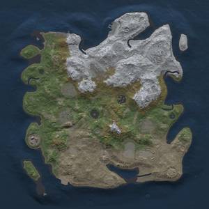 Thumbnail Rust Map: Procedural Map, Size: 3500, Seed: 1940, 16 Monuments