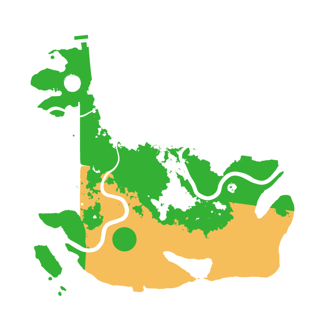 Biome Rust Map: Procedural Map, Size: 3500, Seed: 1940