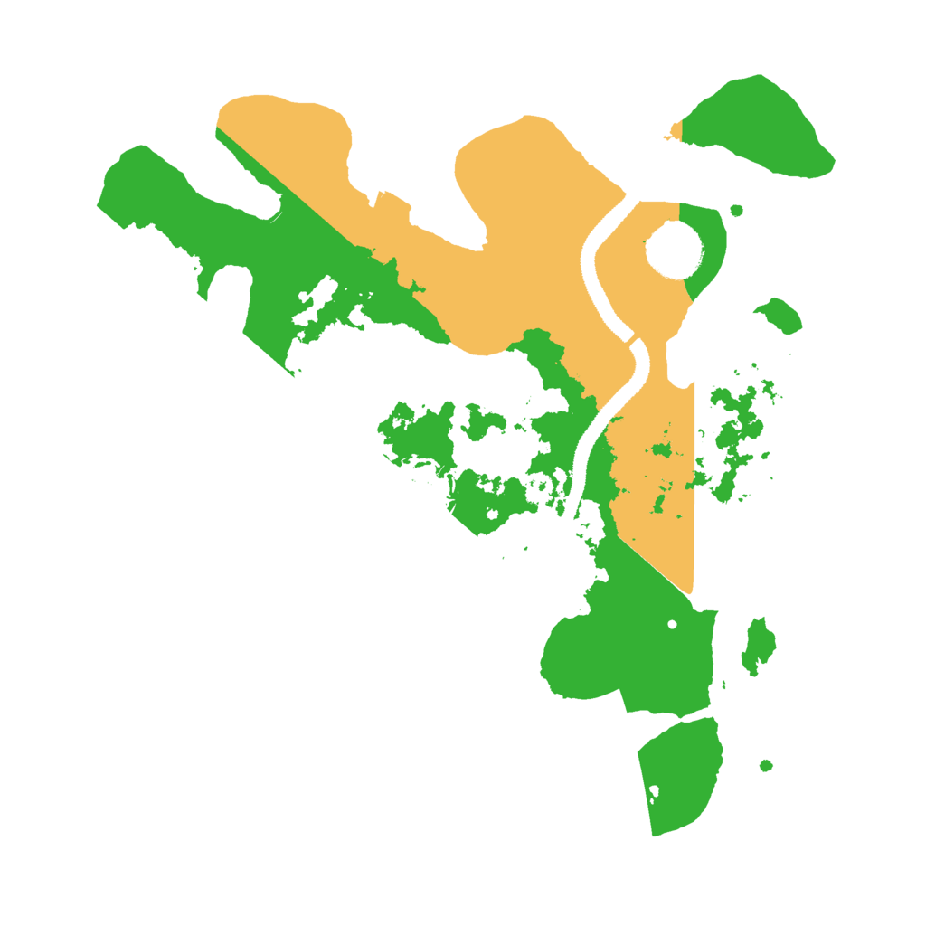 Biome Rust Map: Procedural Map, Size: 3000, Seed: 389506363
