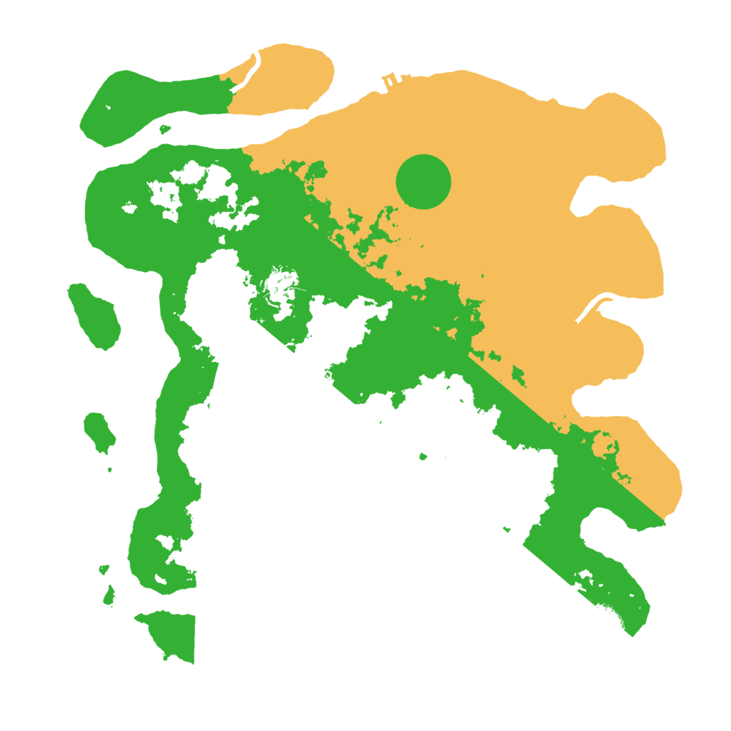 Biome Rust Map: Procedural Map, Size: 3500, Seed: 459671285